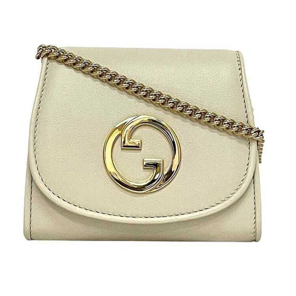 Gucci Bag Cream White Blondie Chain Wallet Leather Crossbody GG